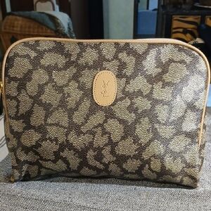 Yves Saint Laurent Brown and Black Clutch
